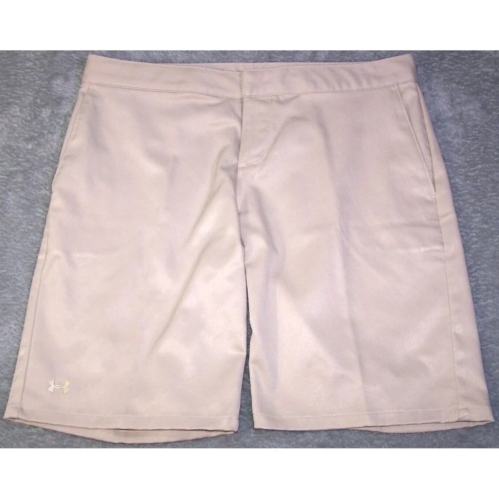 Under Armour Shorts Women's Size‎ 10 33X9.5 Performance khaki Tan Beige